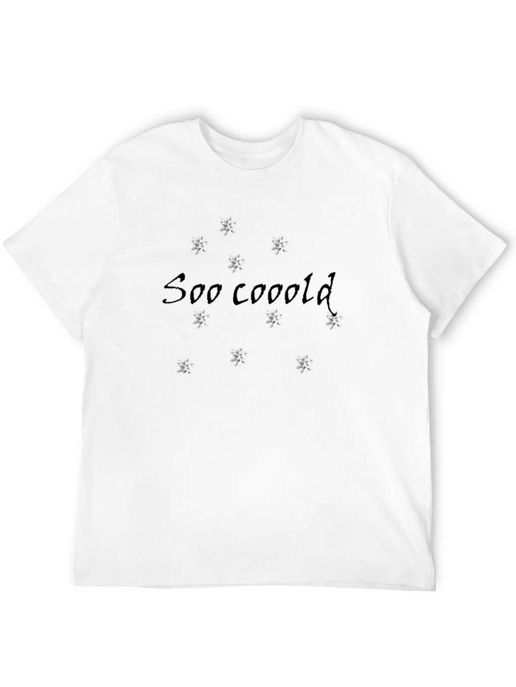 Soo Cooold Graphic Print Black Tee