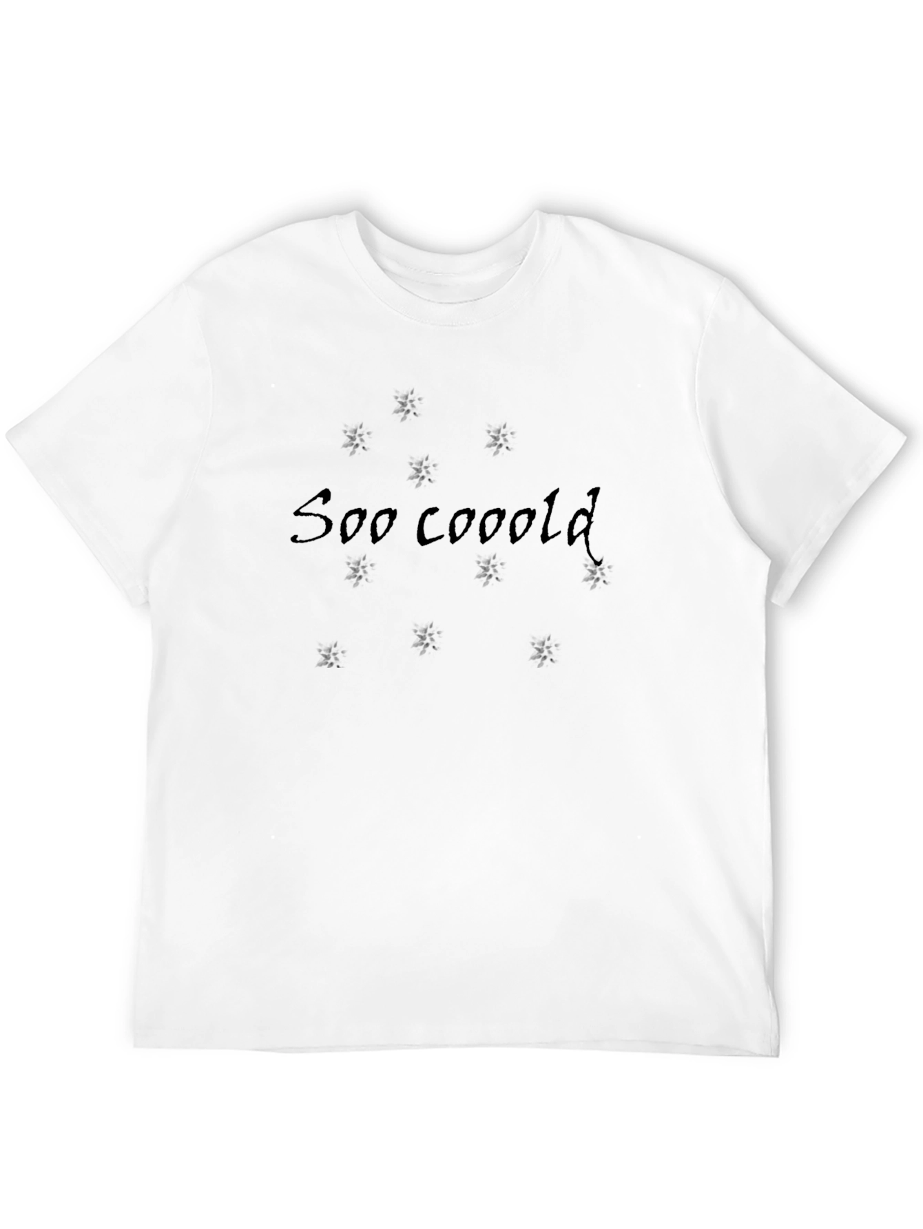 Soo Cooold Graphic Print Black Tee