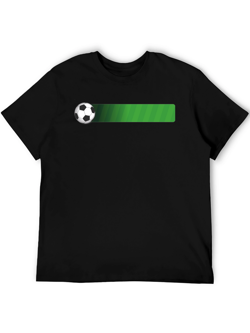 Soccer Ball T-Shirt - Black Cotton Tee