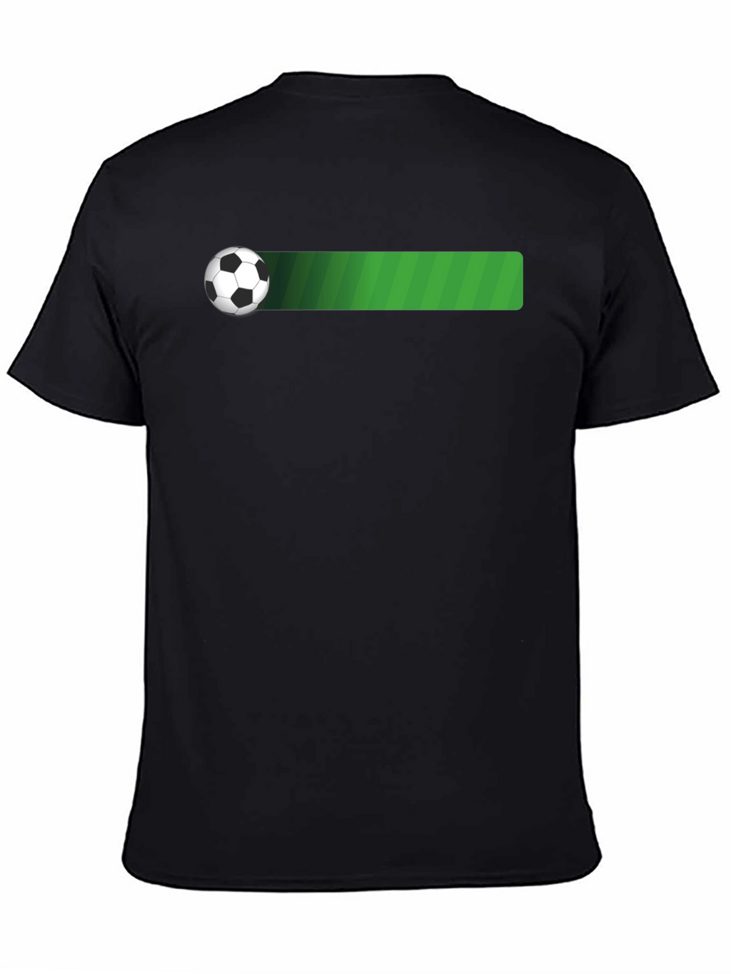 Soccer Ball T-Shirt - Black Cotton Tee