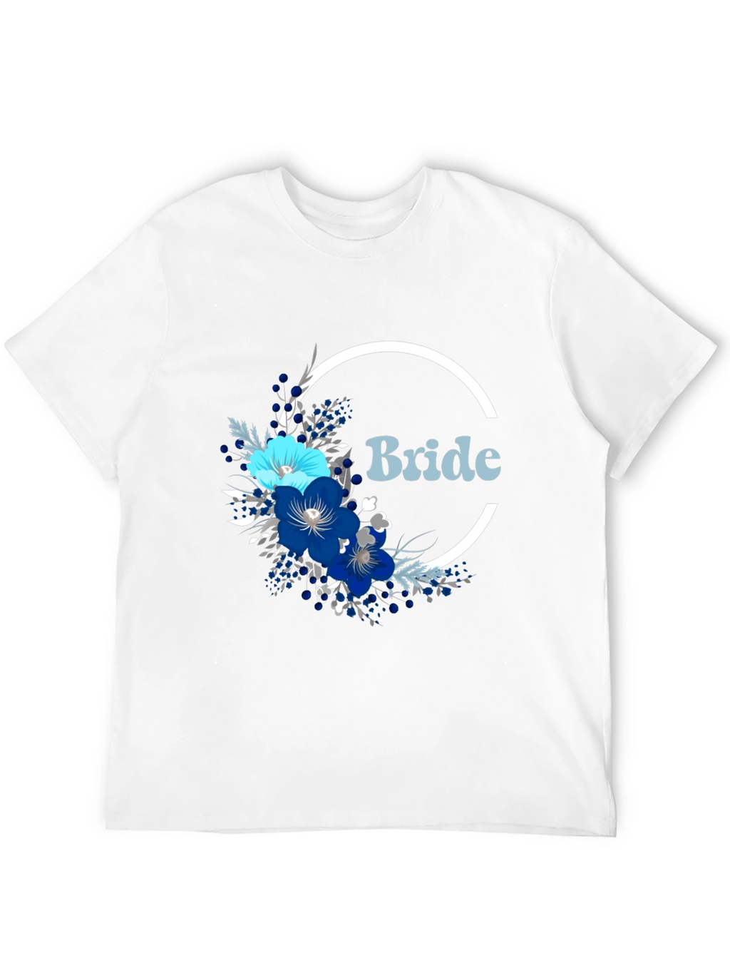 Bride Floral T-Shirt - Modern Wedding Apparel