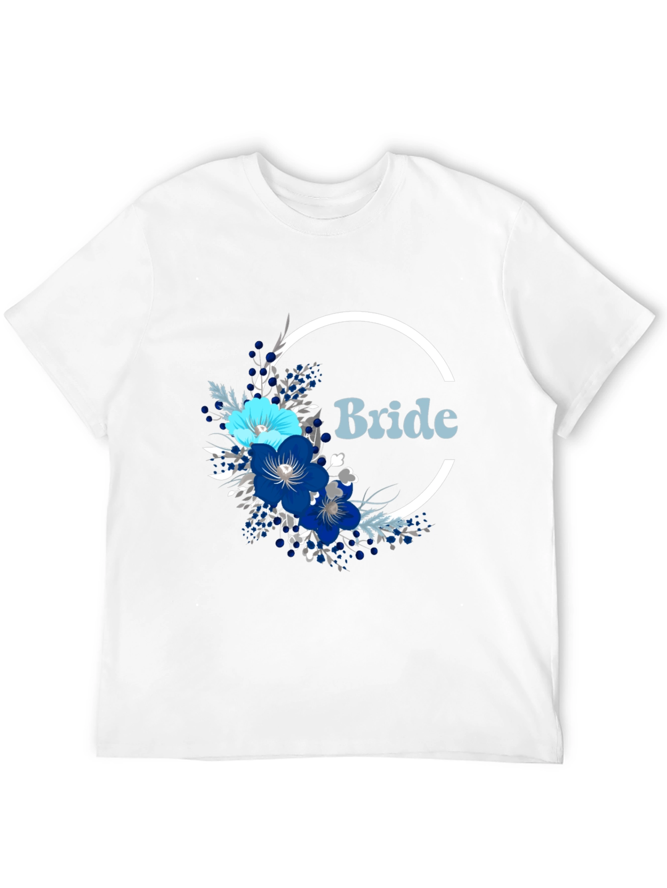 Bride Floral T-Shirt - Modern Wedding Apparel