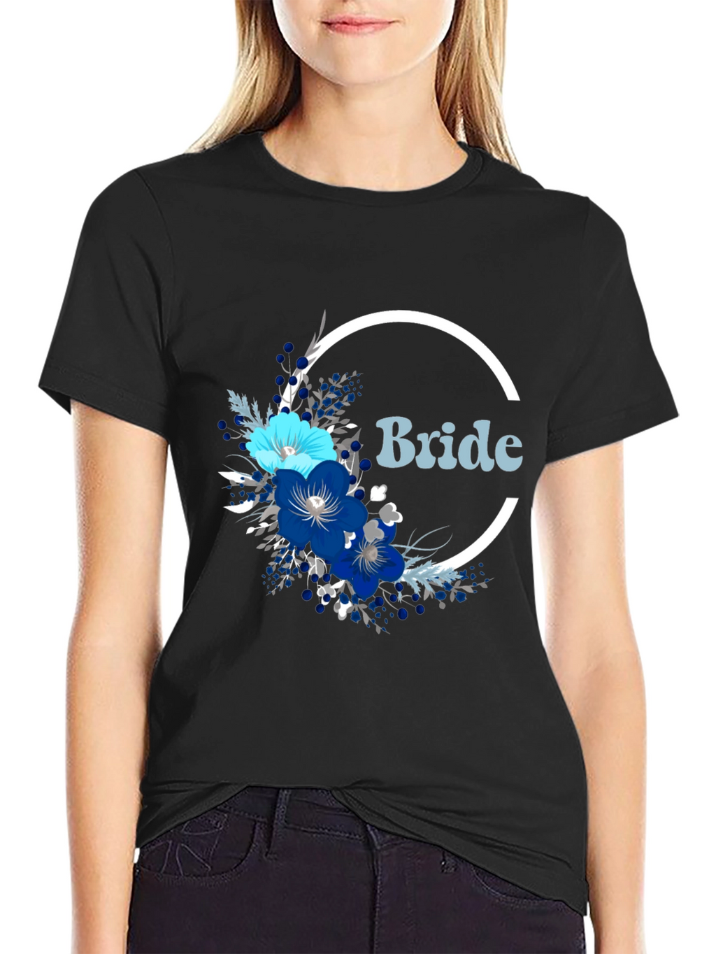 Bride Floral T-Shirt - Modern Wedding Apparel