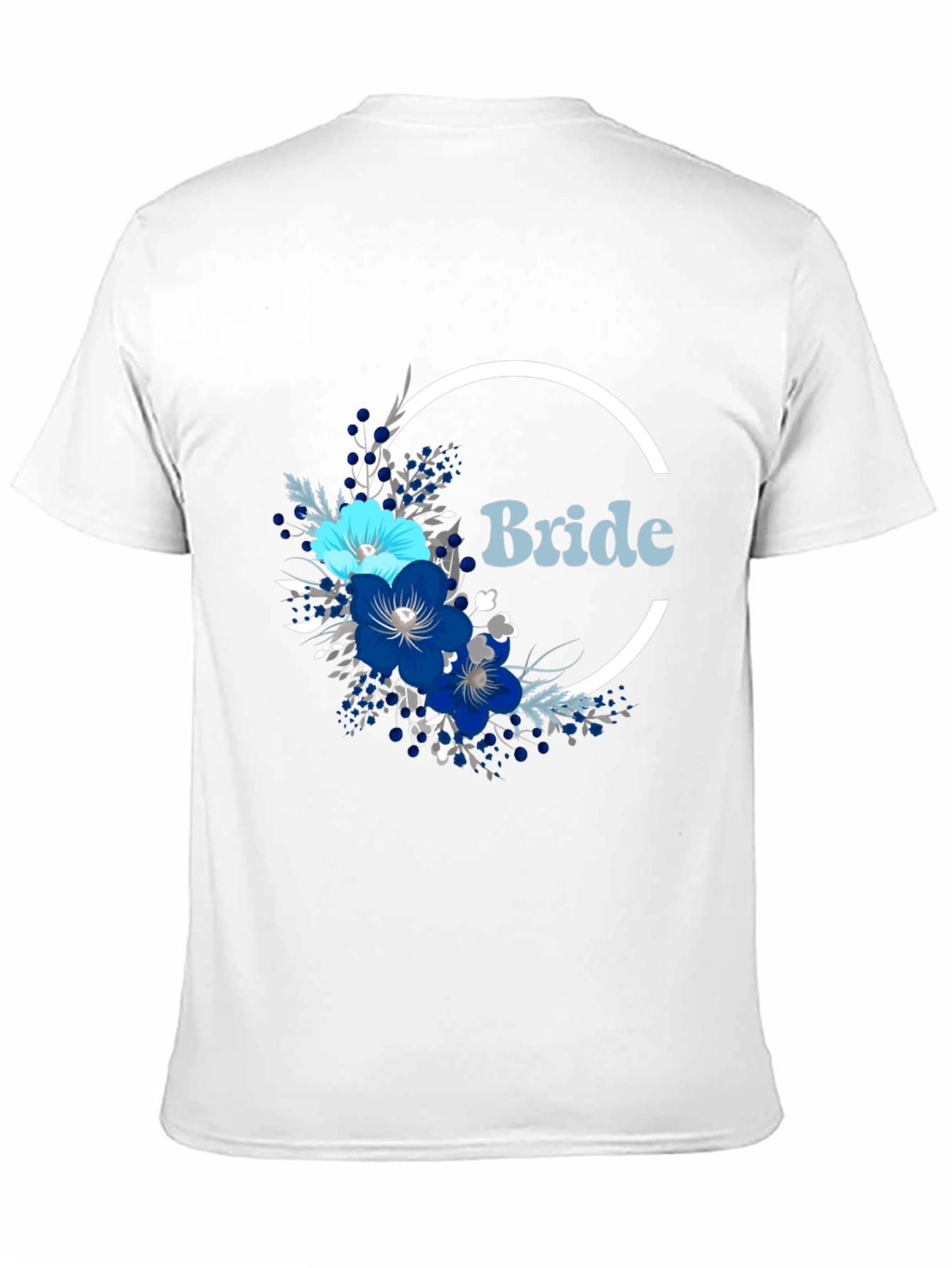 Bride Floral T-Shirt - Modern Wedding Apparel