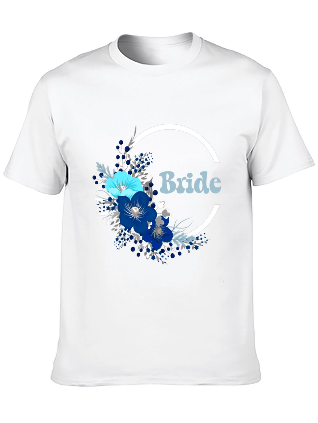Bride Floral T-Shirt - Modern Wedding Apparel