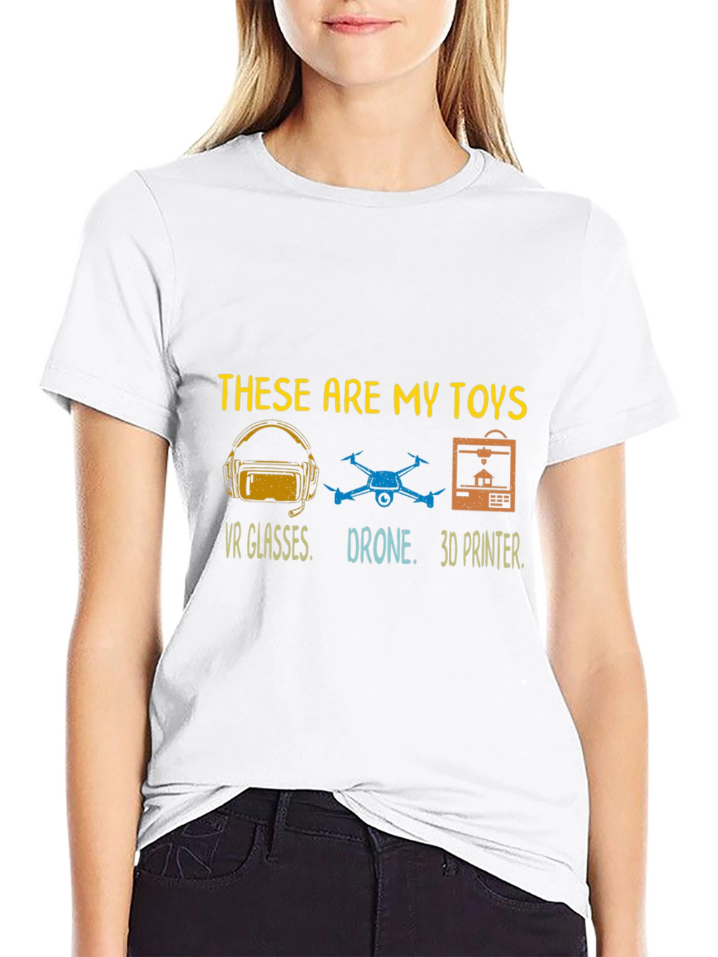 These Are My Toys T-Shirt: VR Drone 3D Printer