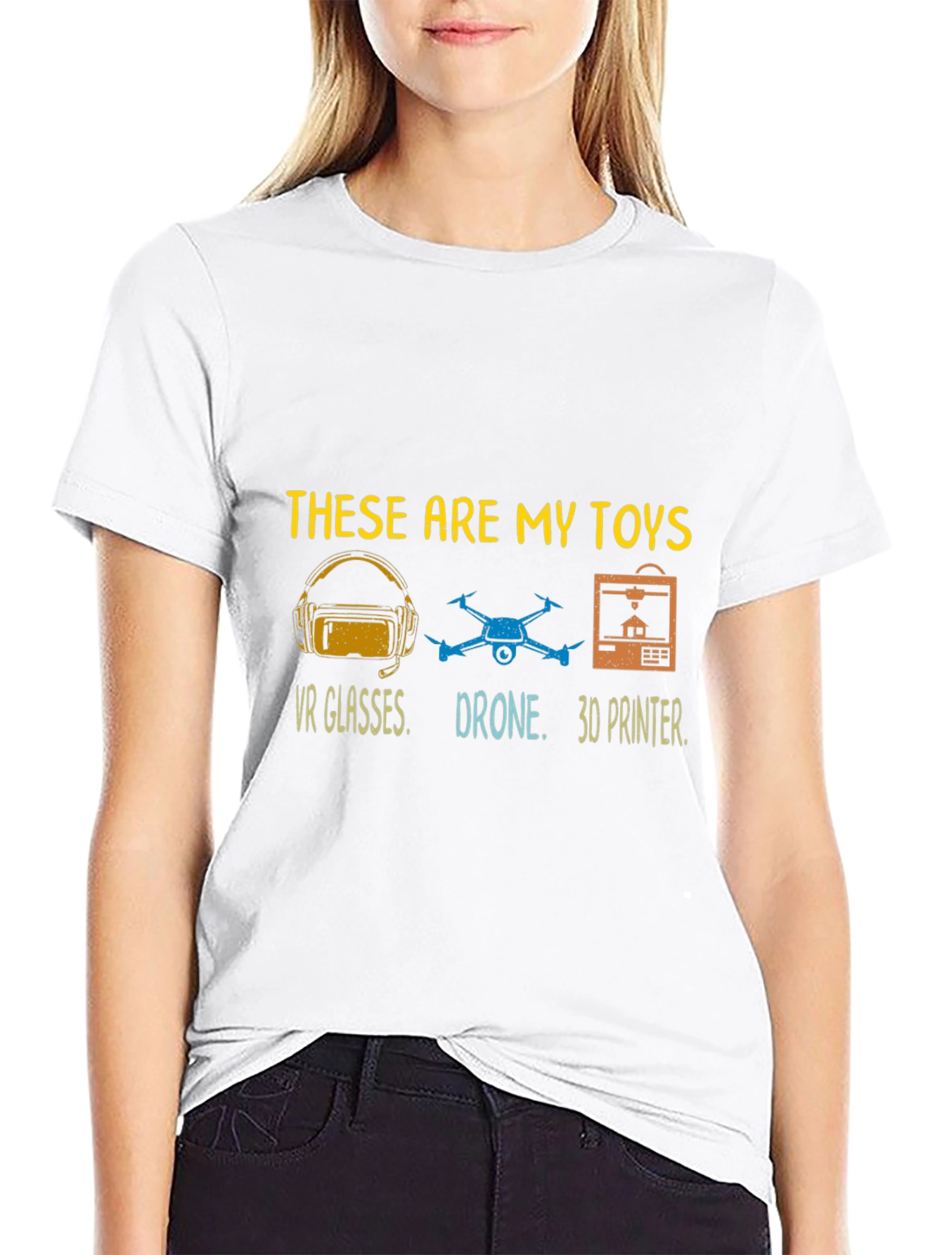 These Are My Toys T-Shirt: VR Drone 3D Printer