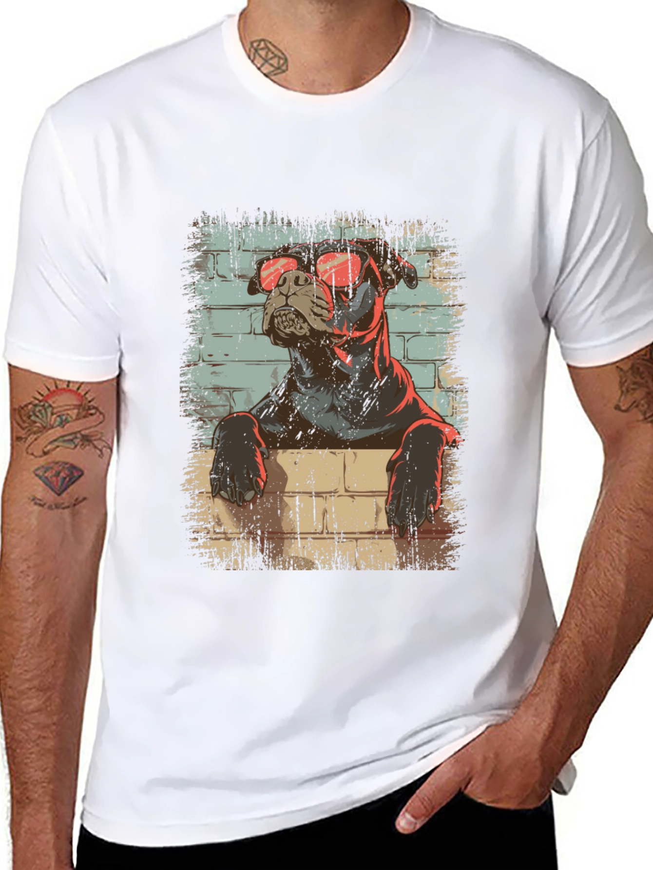 Cool Dog Graphic T-Shirt