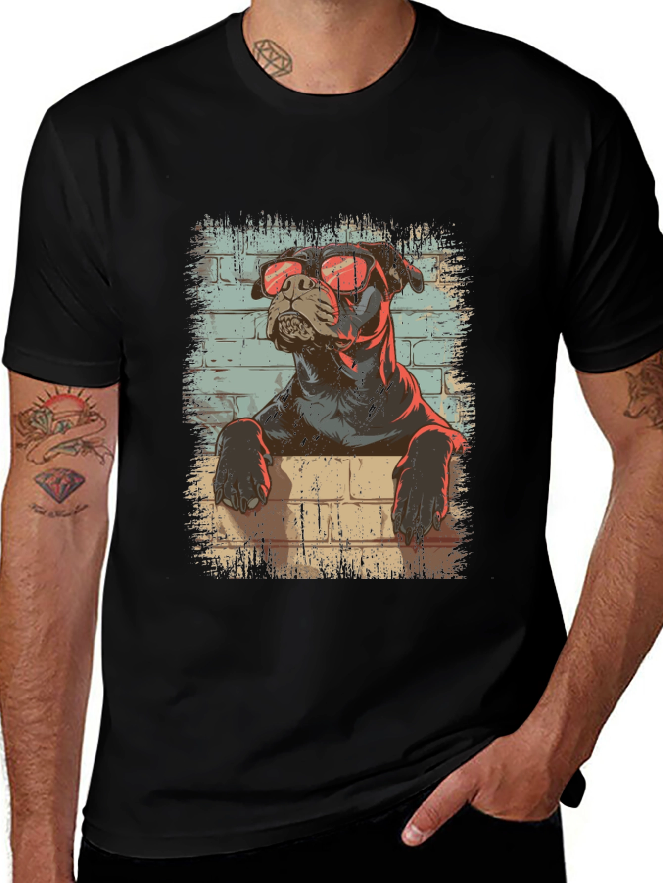 Cool Dog Graphic T-Shirt