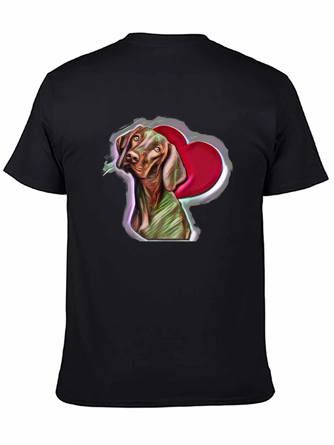 Dog Heart T-Shirt: Cute Pet Graphic Tee