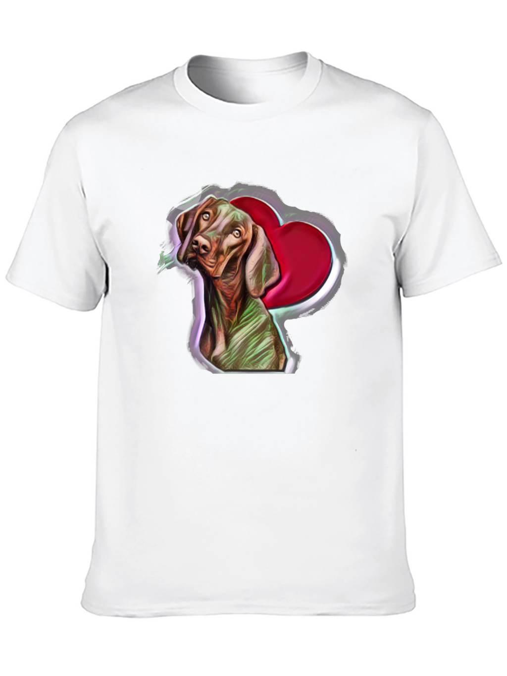 Dog Heart T-Shirt: Cute Pet Graphic Tee