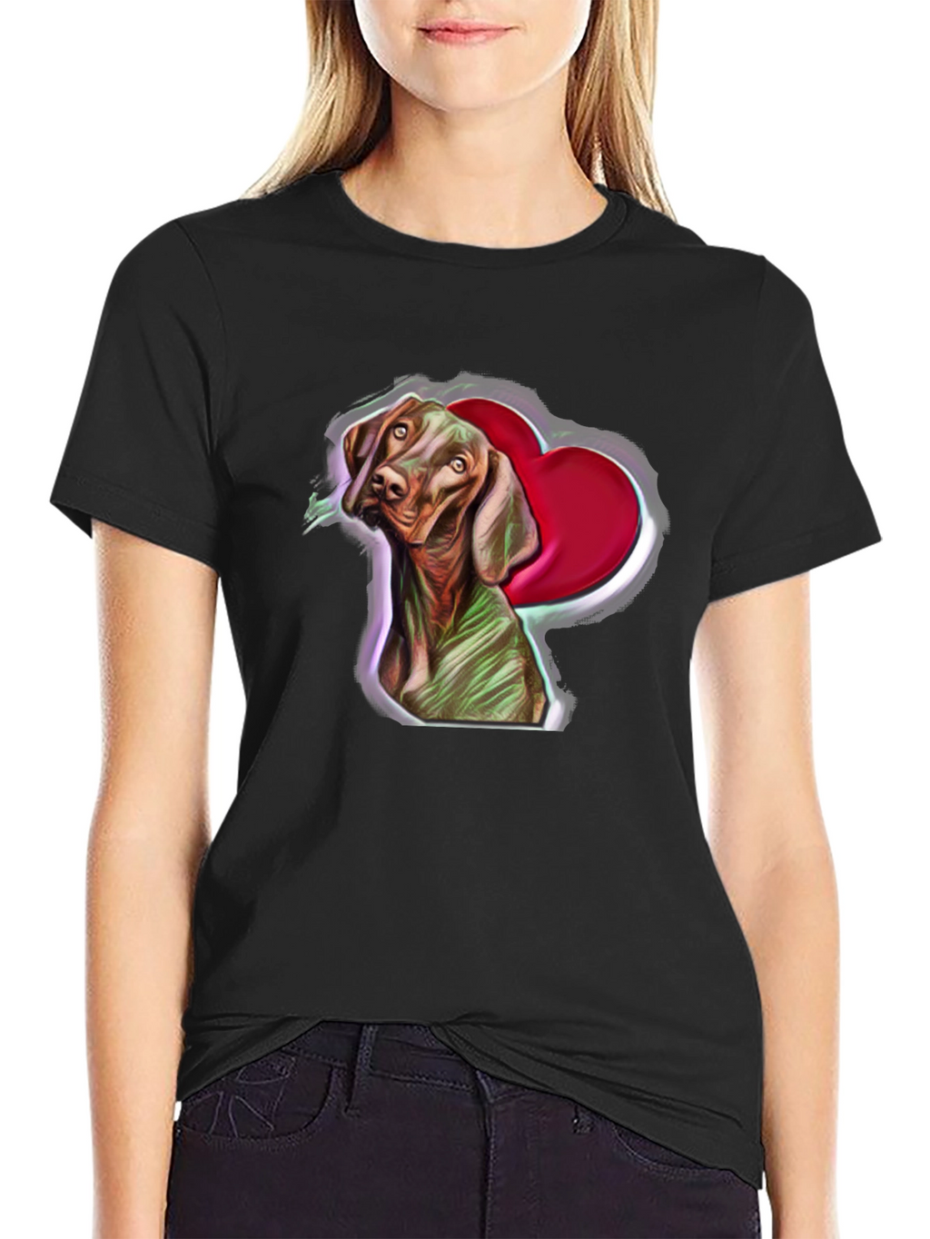 Dog Heart T-Shirt: Cute Pet Graphic Tee