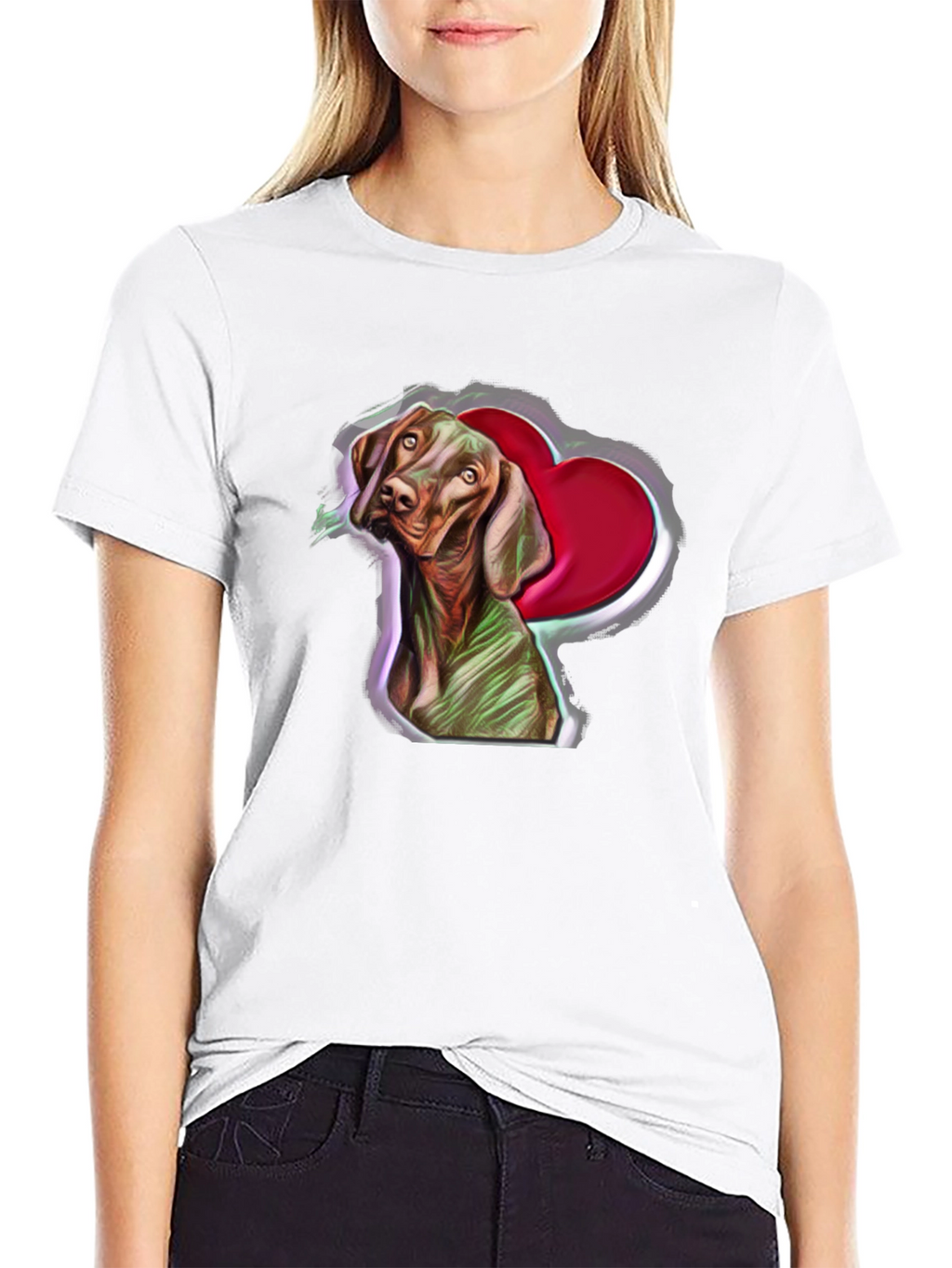 Dog Heart T-Shirt: Cute Pet Graphic Tee