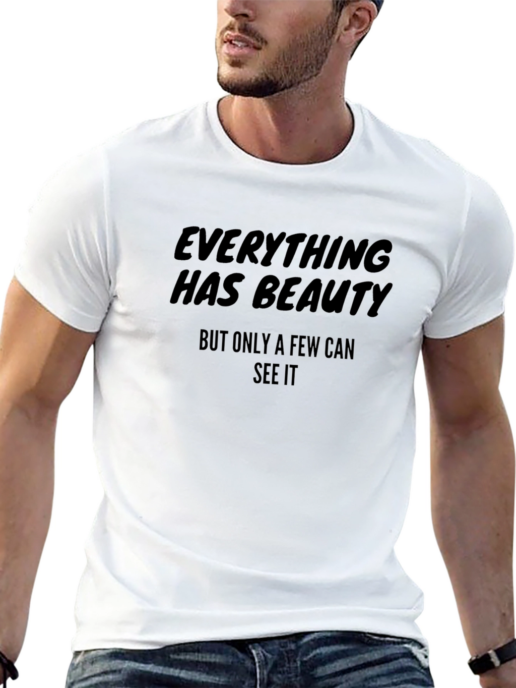 Everything Has Beauty Graphic Tee - Stylish Black Shirt