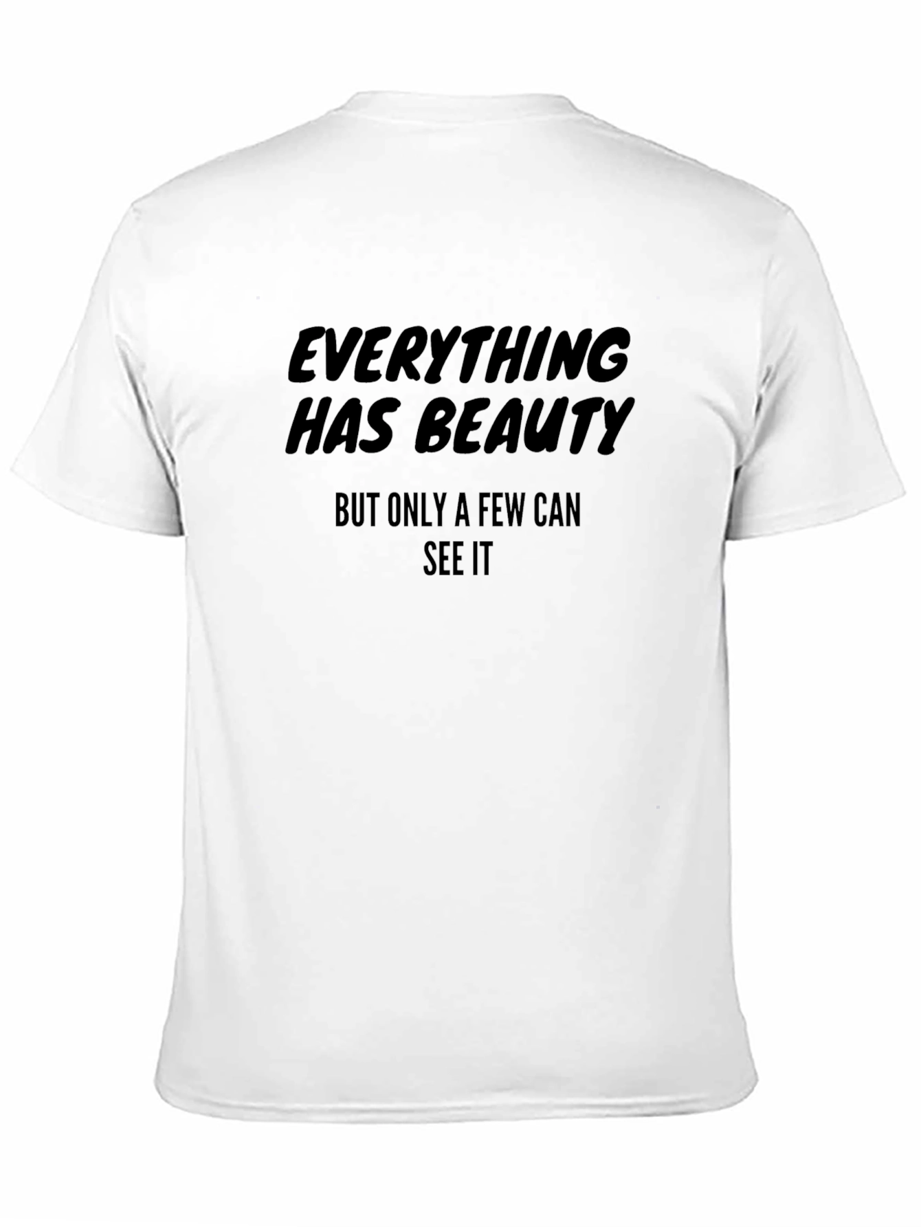 Everything Has Beauty Graphic Tee - Stylish Black Shirt