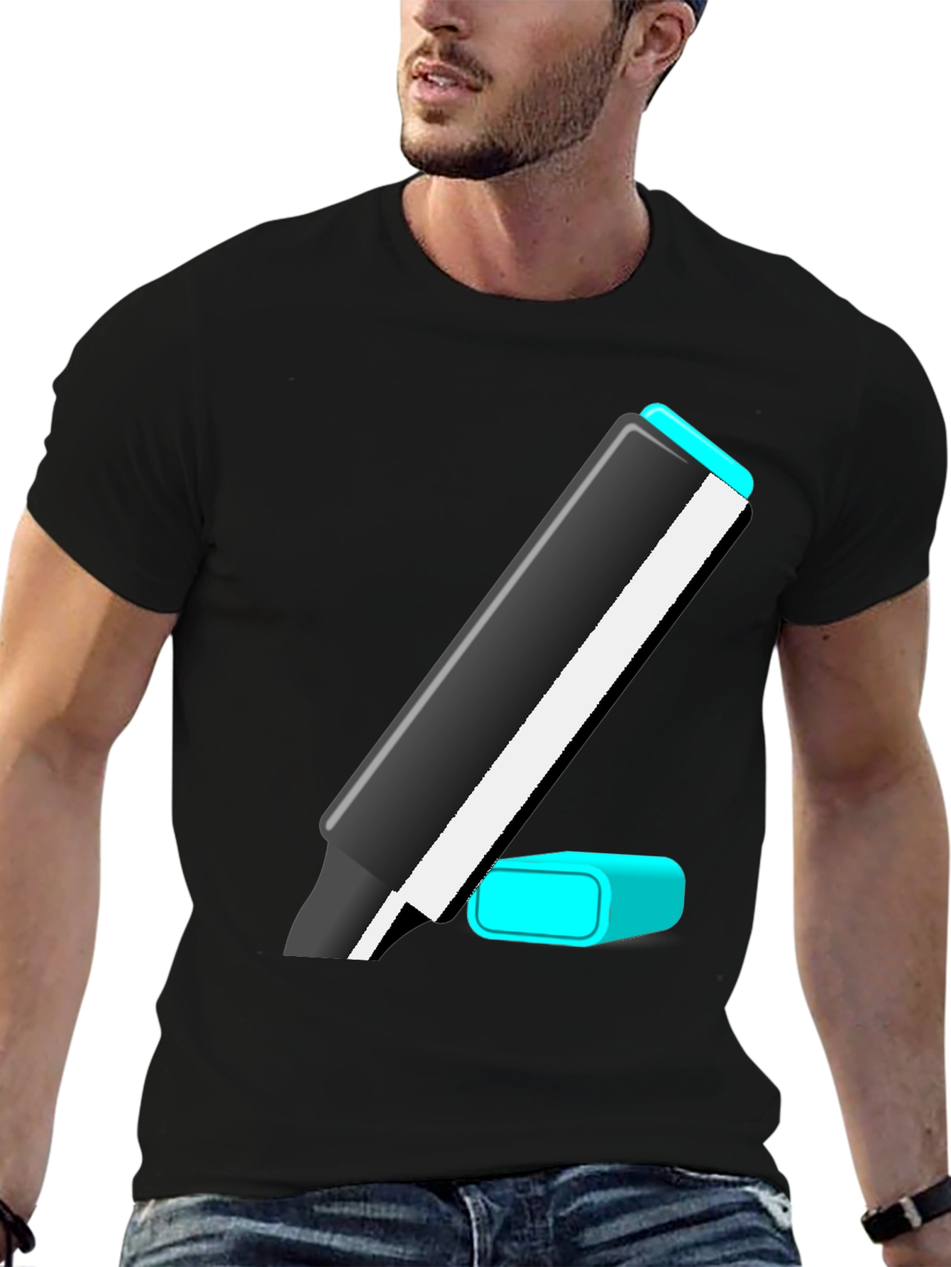 Marker Graphic Tee - Casual Style