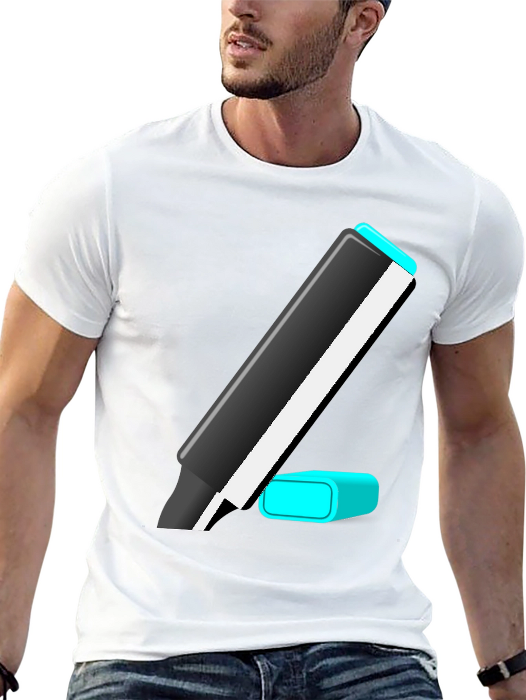 Marker Graphic Tee - Casual Style