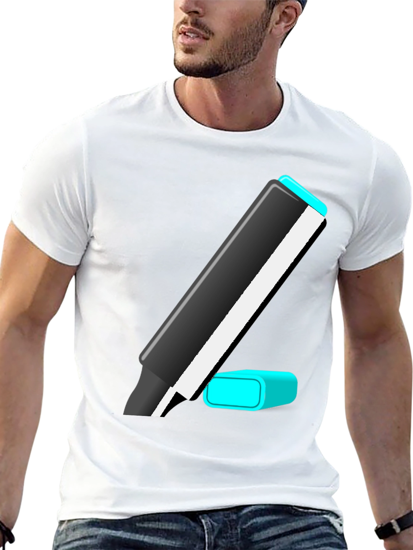 Marker Graphic Tee - Casual Style