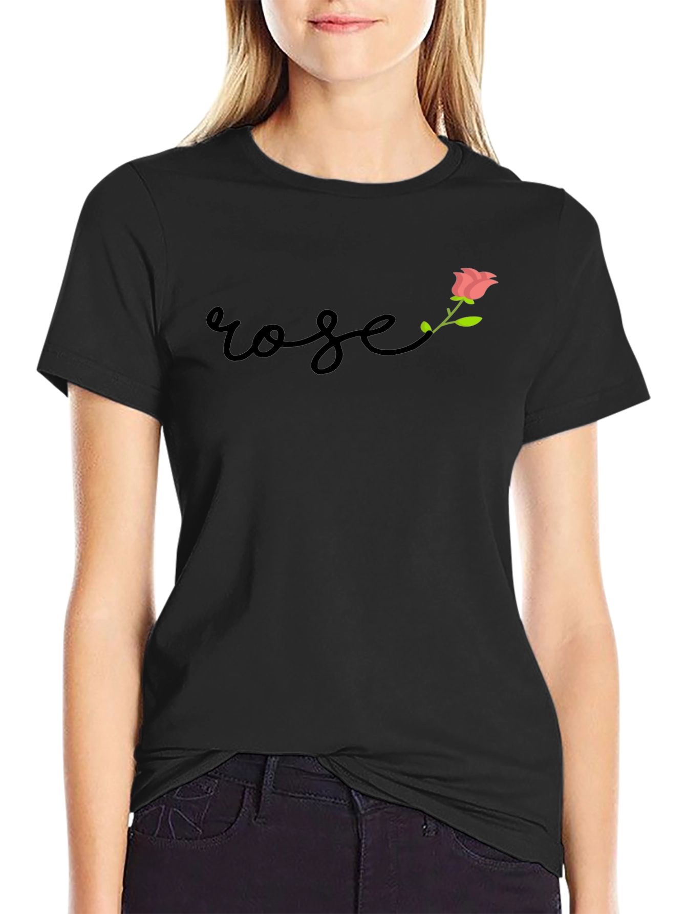 Rose Graphic Tee - Stylish Casual Wear