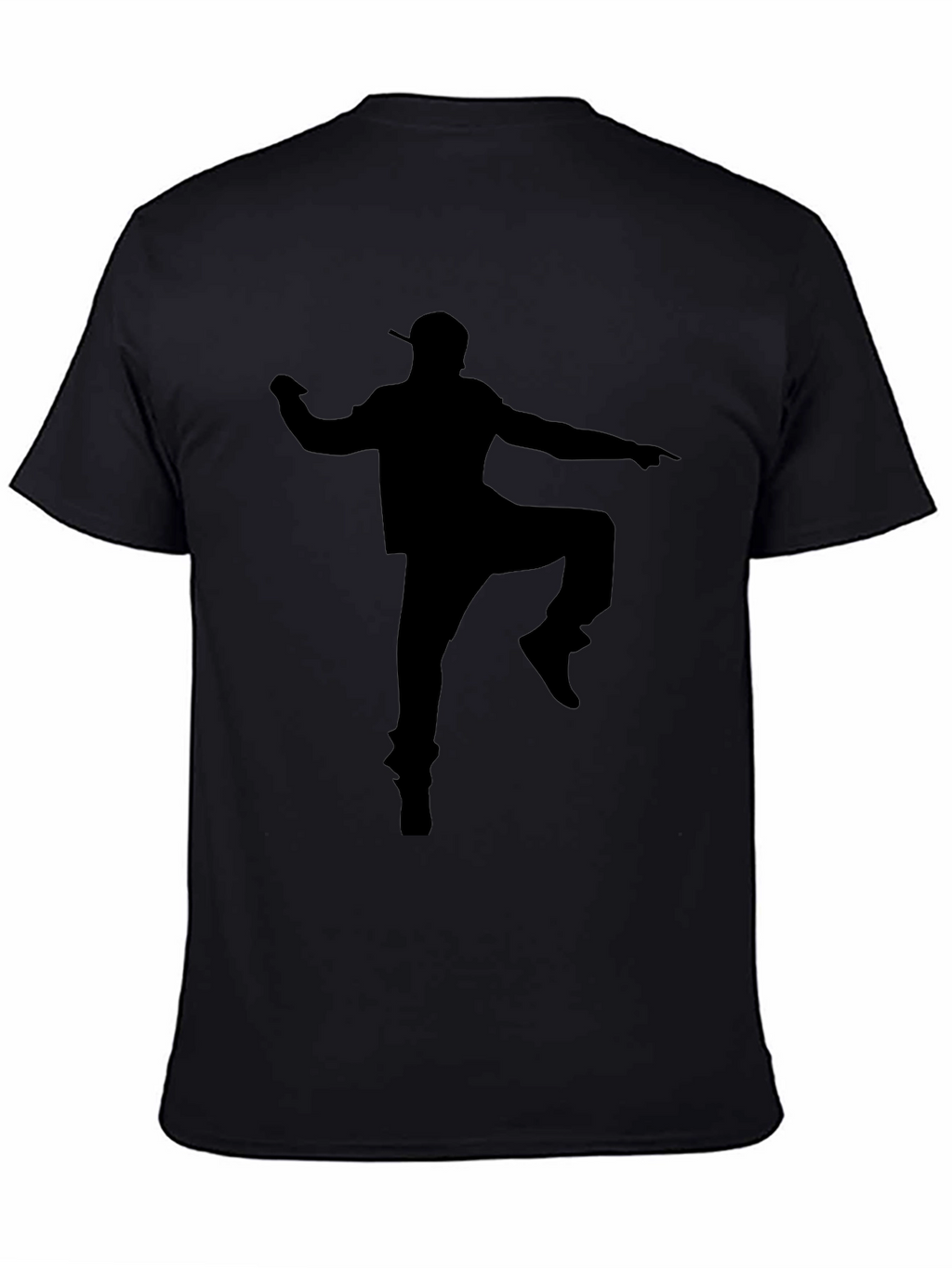 Silhouette Dancer Graphic Tee - Cool Black Cotton T-Shirt