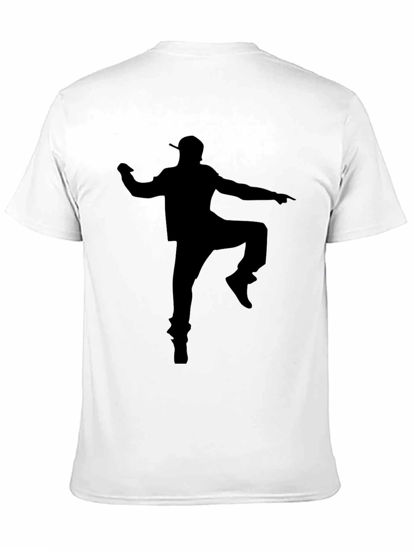 Silhouette Dancer Graphic Tee - Cool Black Cotton T-Shirt
