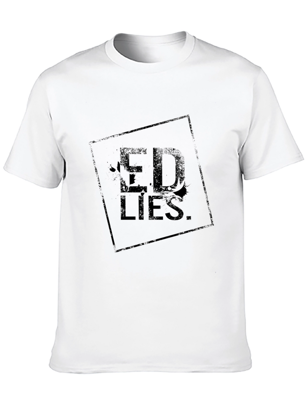 Ed Lies Black Graphic Tee