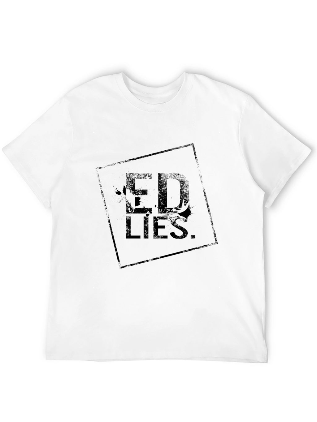 Ed Lies Black Graphic Tee