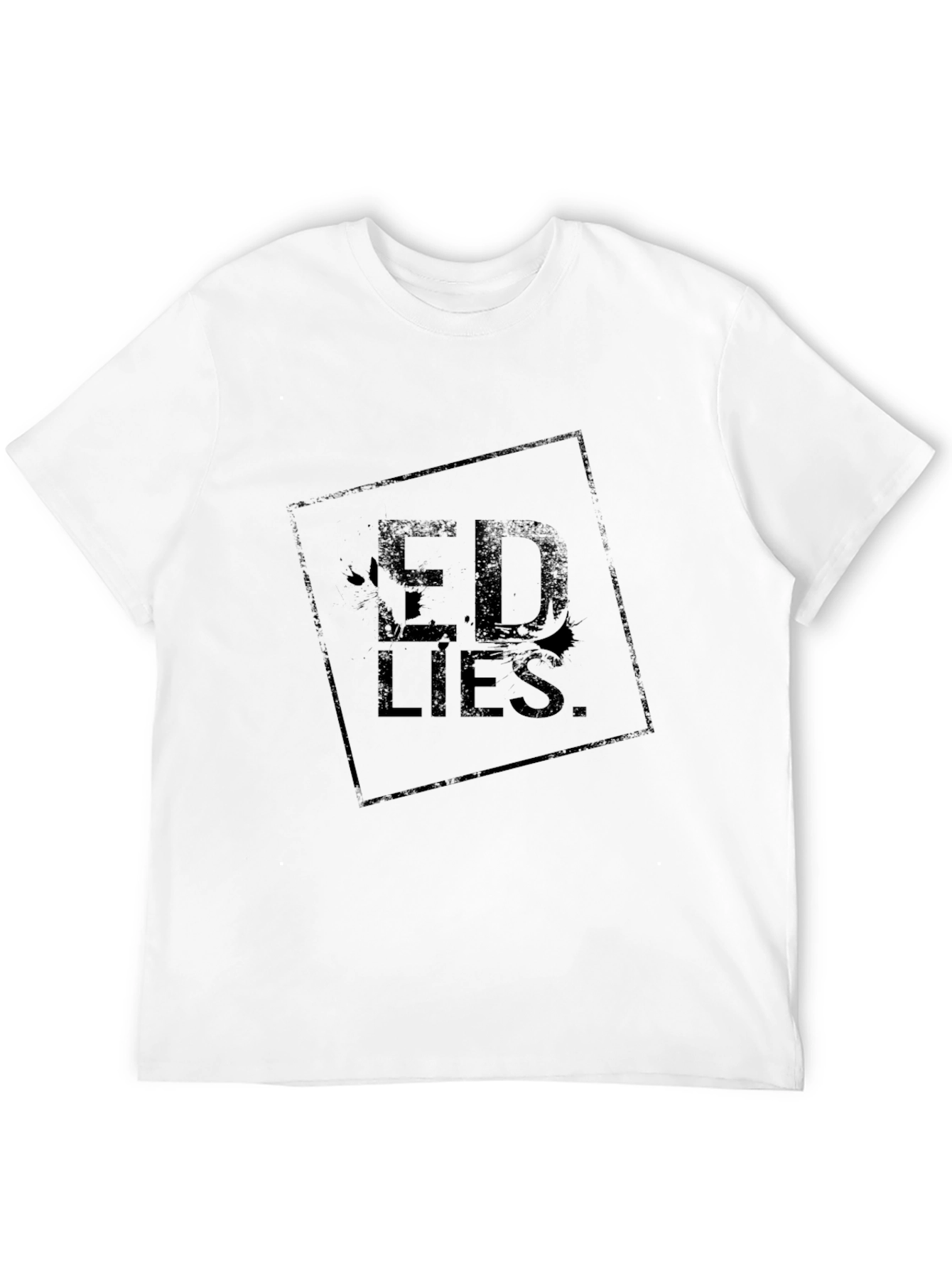 Ed Lies Black Graphic Tee
