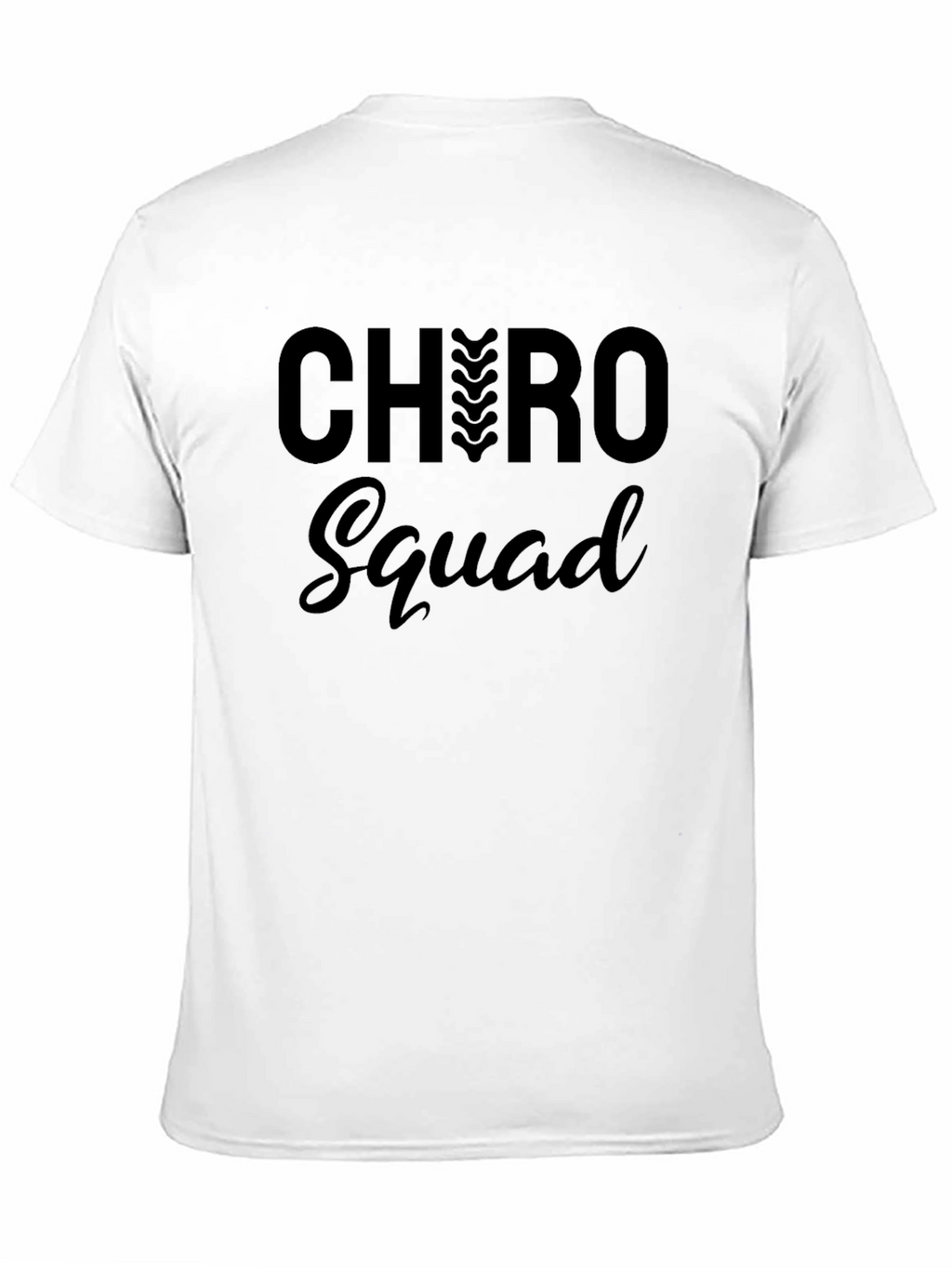 Chiro Squad Black T-Shirt Chiropractic Design