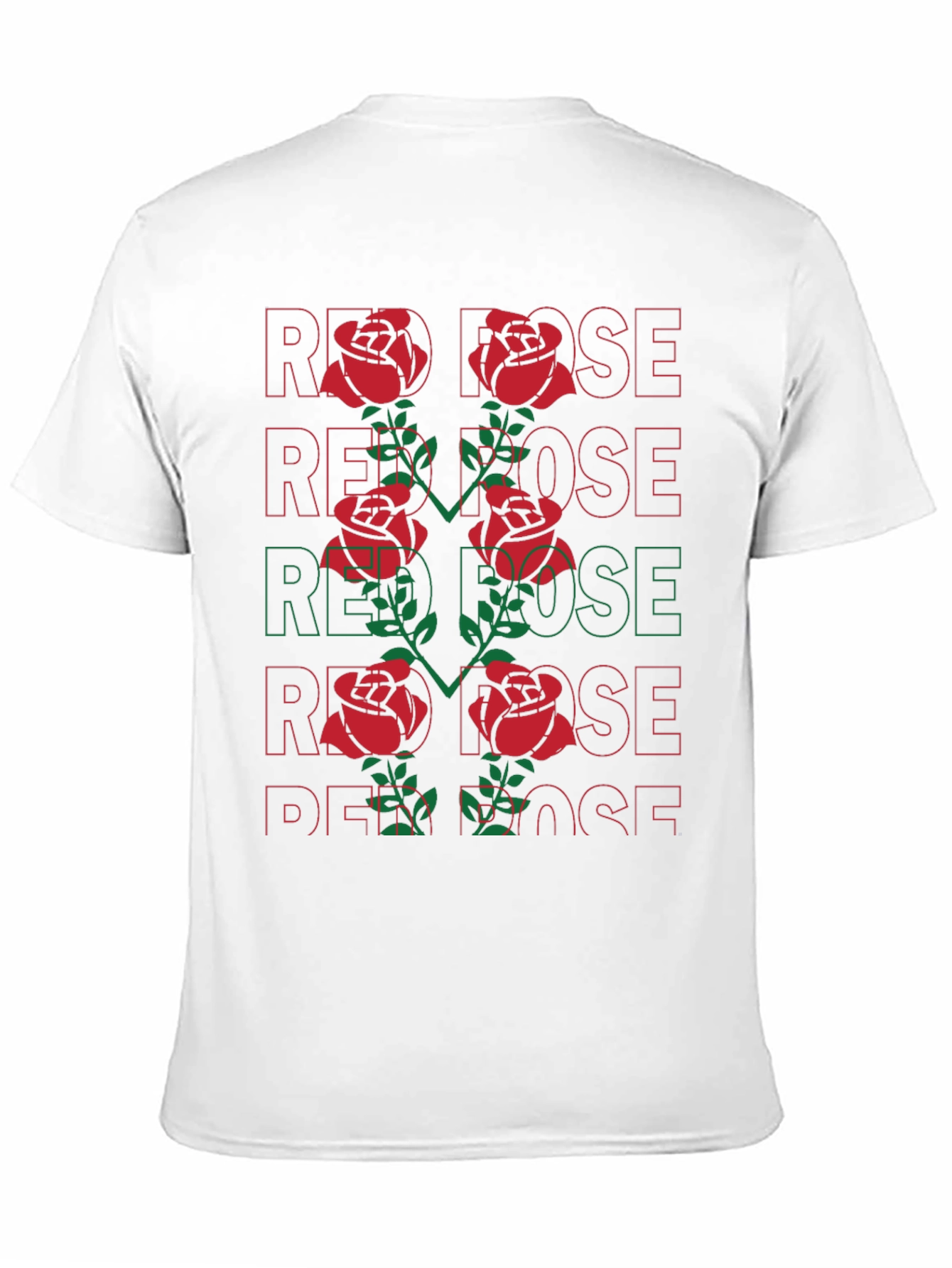 Red Rose Graphic Tee - Bold Floral Statement