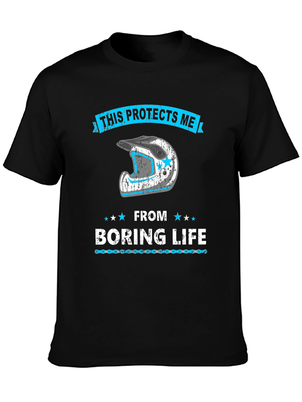 Protective Motocross Helmet Graphic Tee