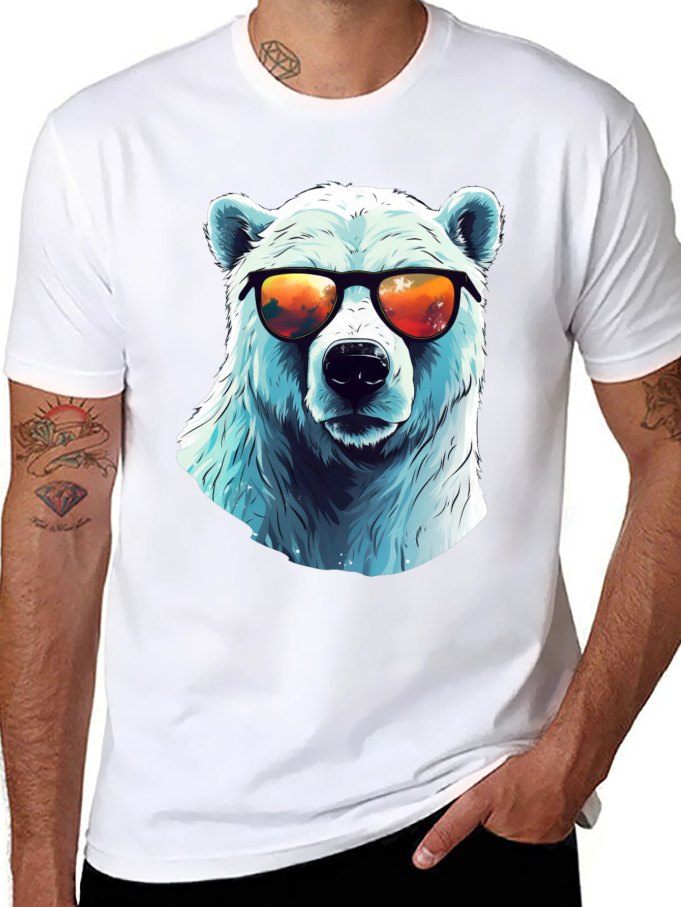 Cool Polar Bear Graphic Tee