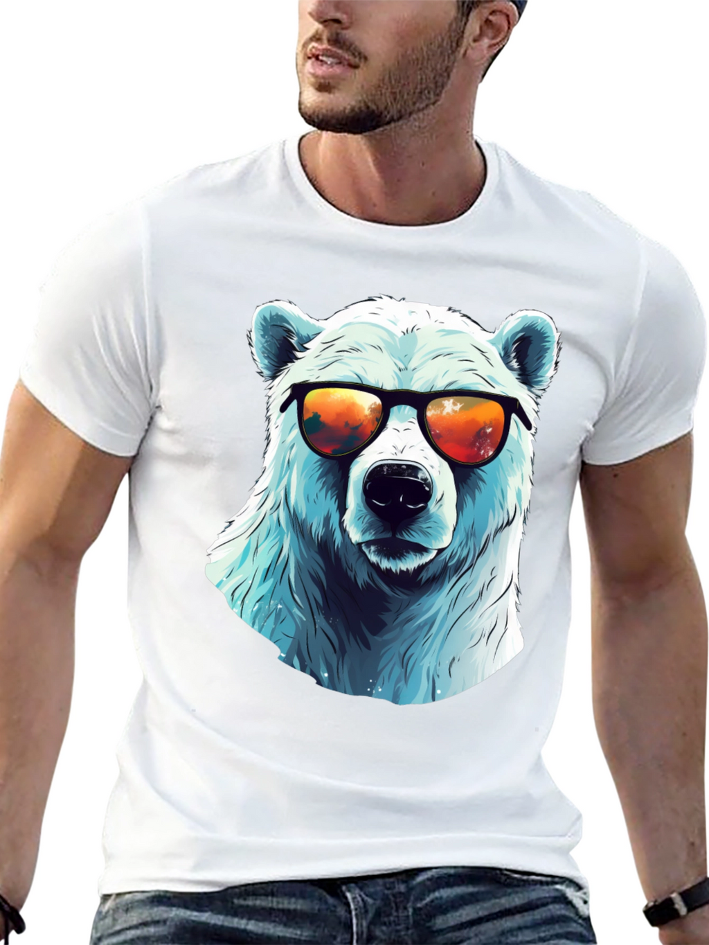 Cool Polar Bear Graphic Tee