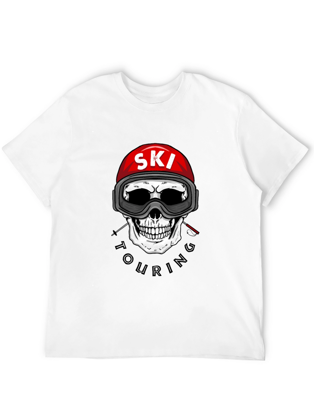 Ski Touring Skull Graphic Tee - Adventure Ready