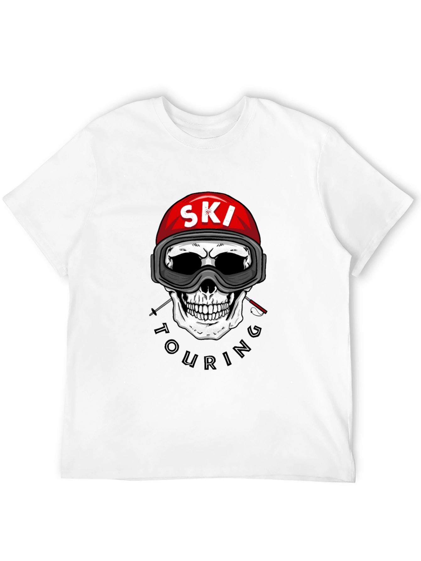 Ski Touring Skull Graphic Tee - Adventure Ready