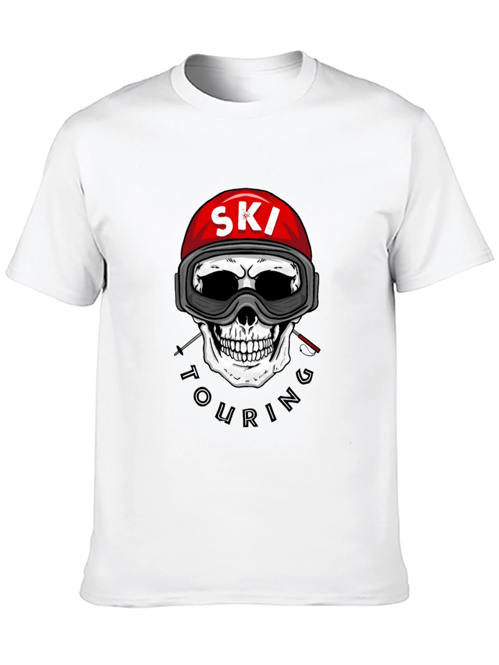 Ski Touring Skull Graphic Tee - Adventure Ready