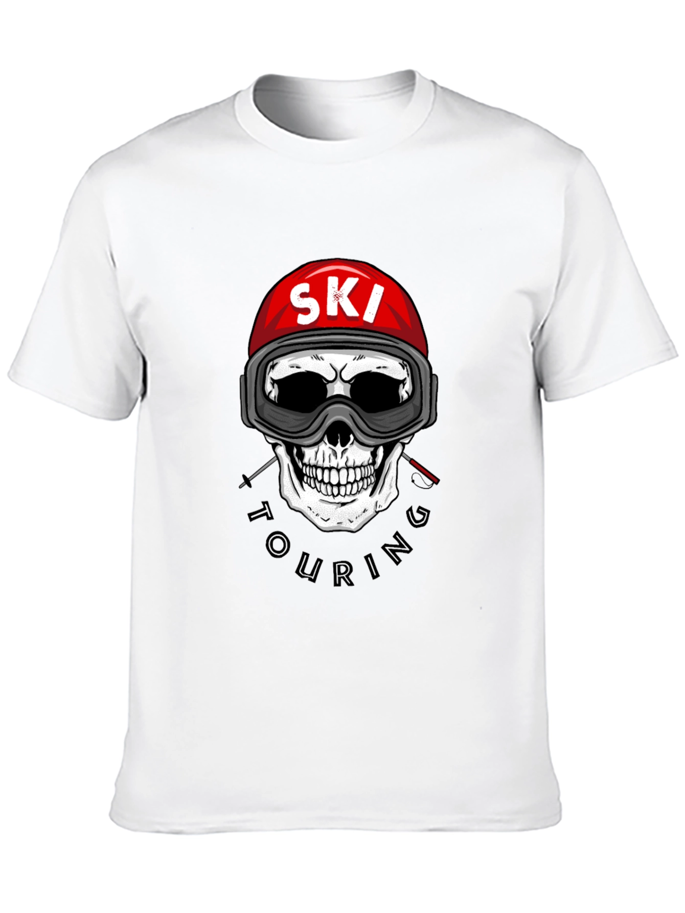 Ski Touring Skull Graphic Tee - Adventure Ready