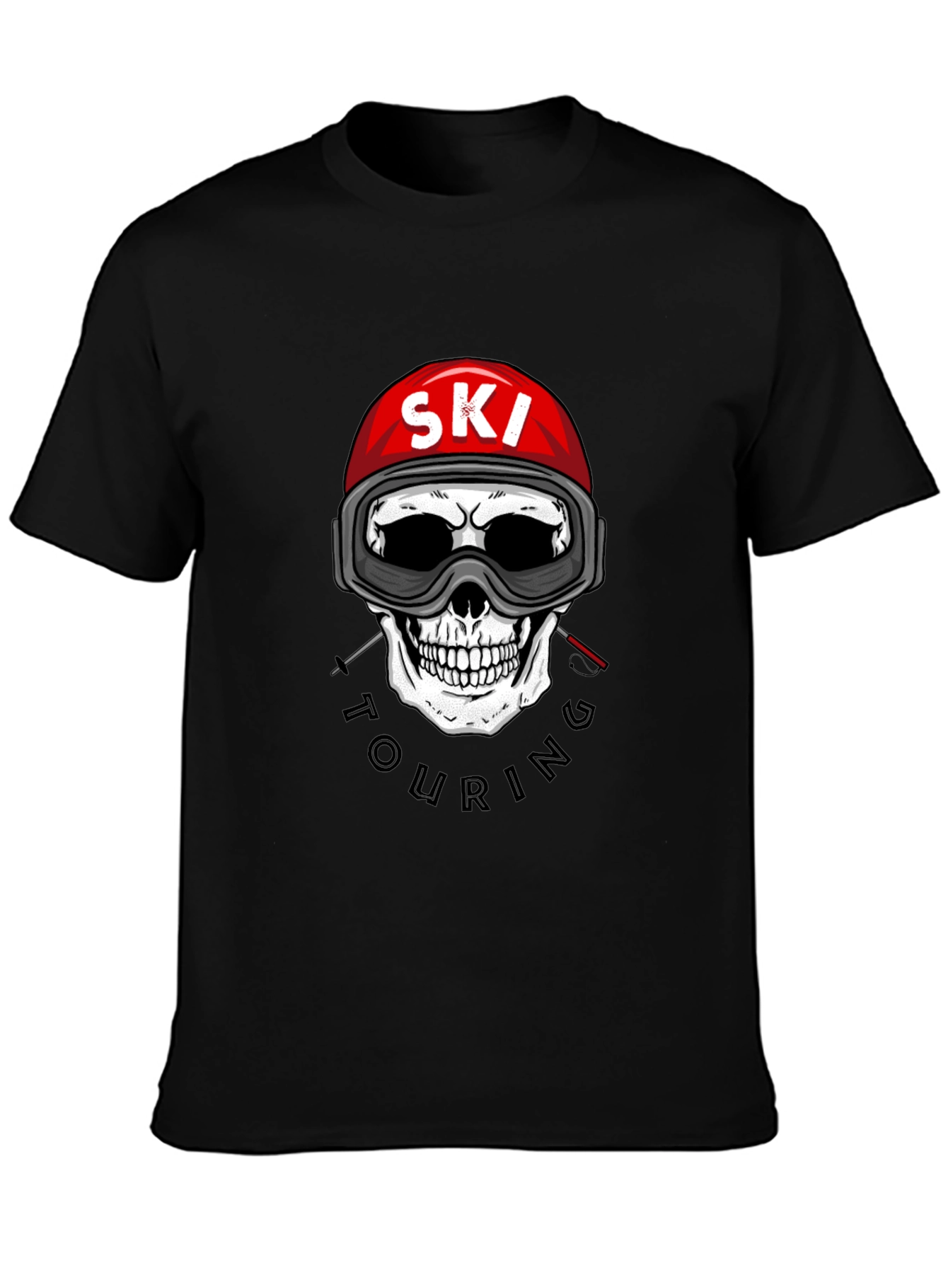 Ski Touring Skull Graphic Tee - Adventure Ready