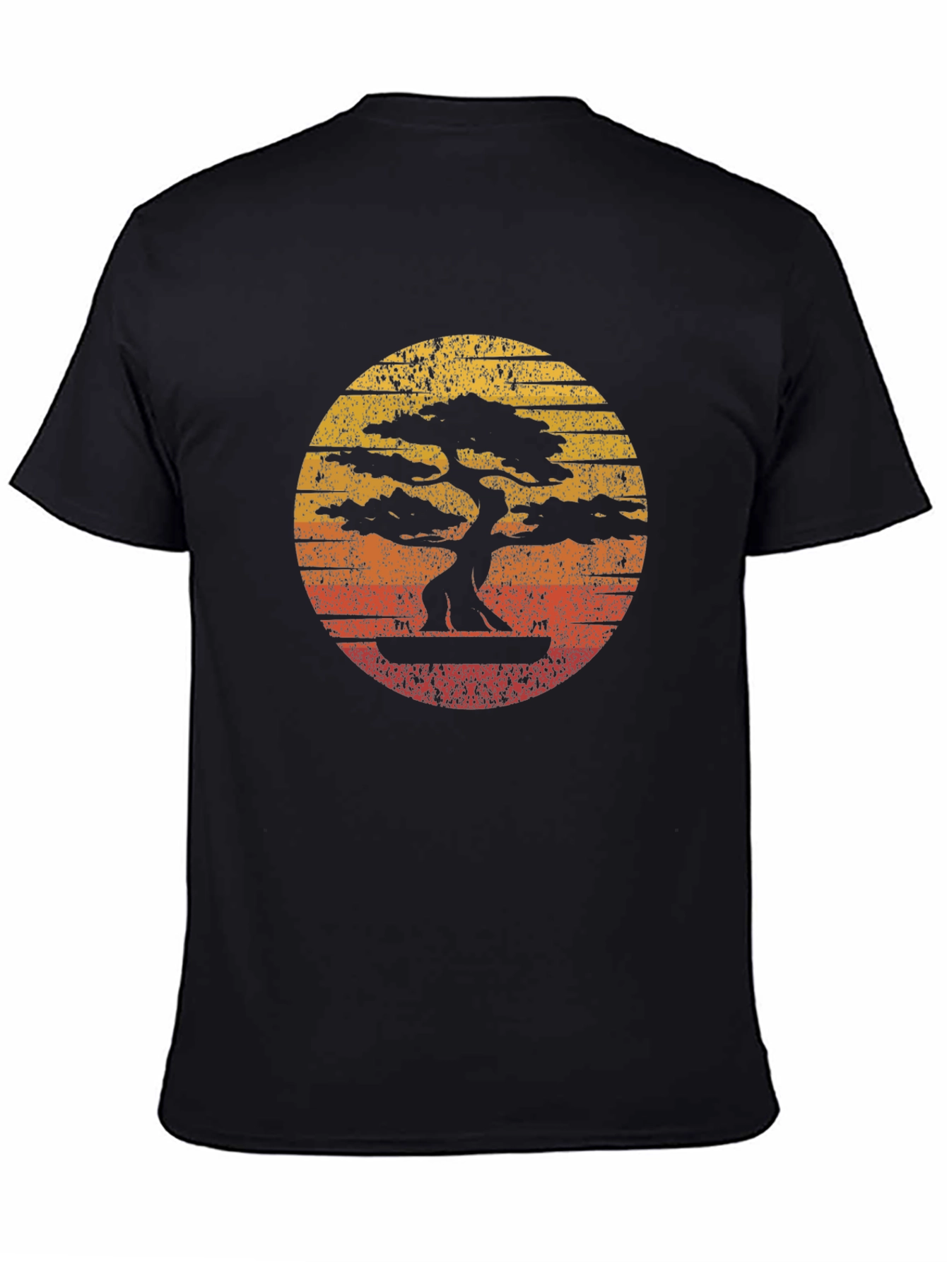 Bonsai Tree Sunset T-Shirt - Vintage Style