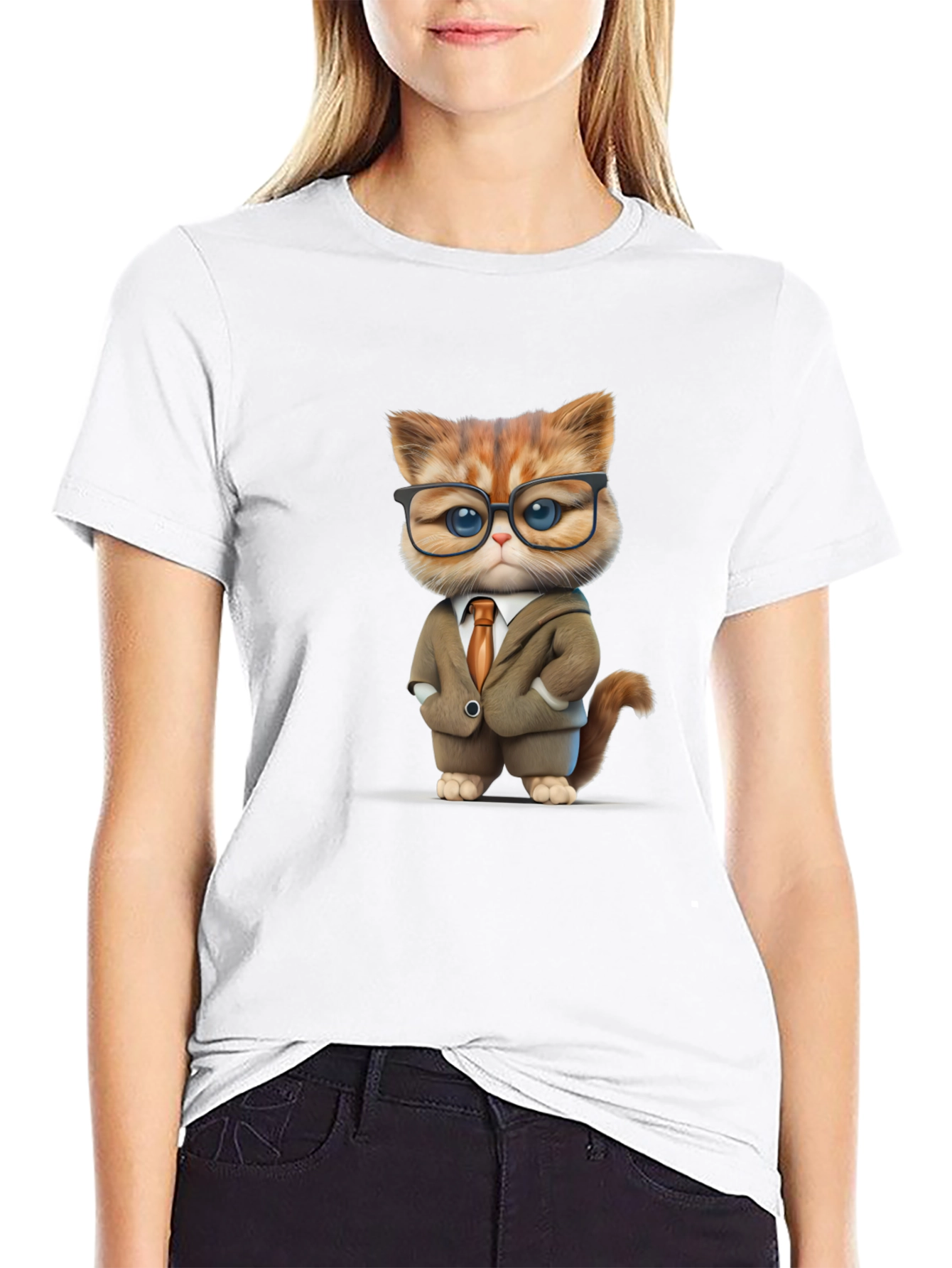 Cat Boss T-Shirt - Funny Business Cat Tee