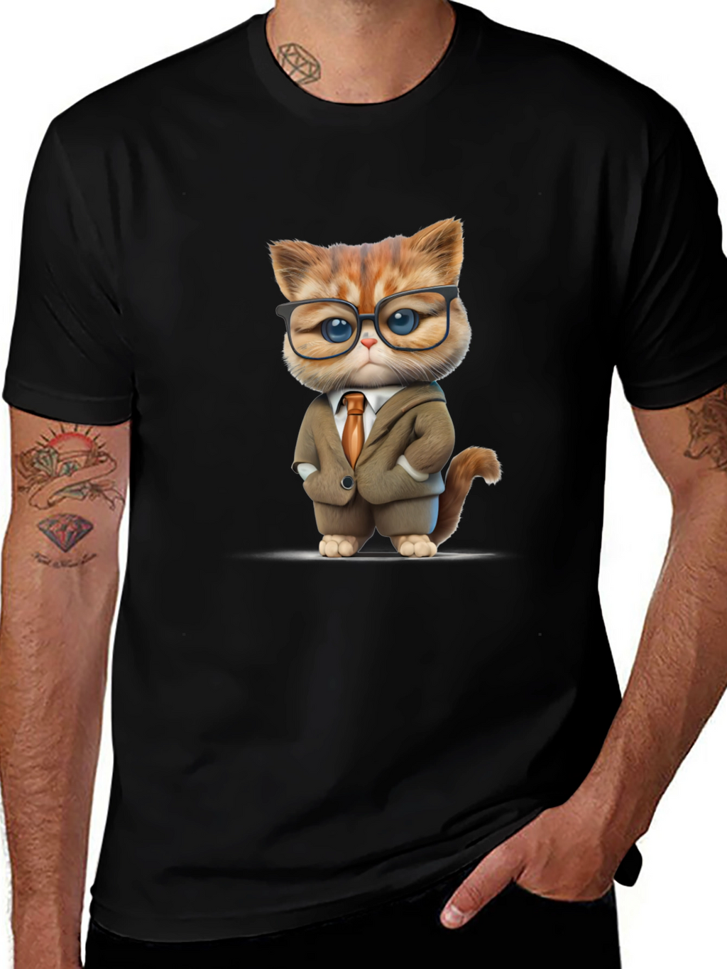 Cat Boss T-Shirt - Funny Business Cat Tee