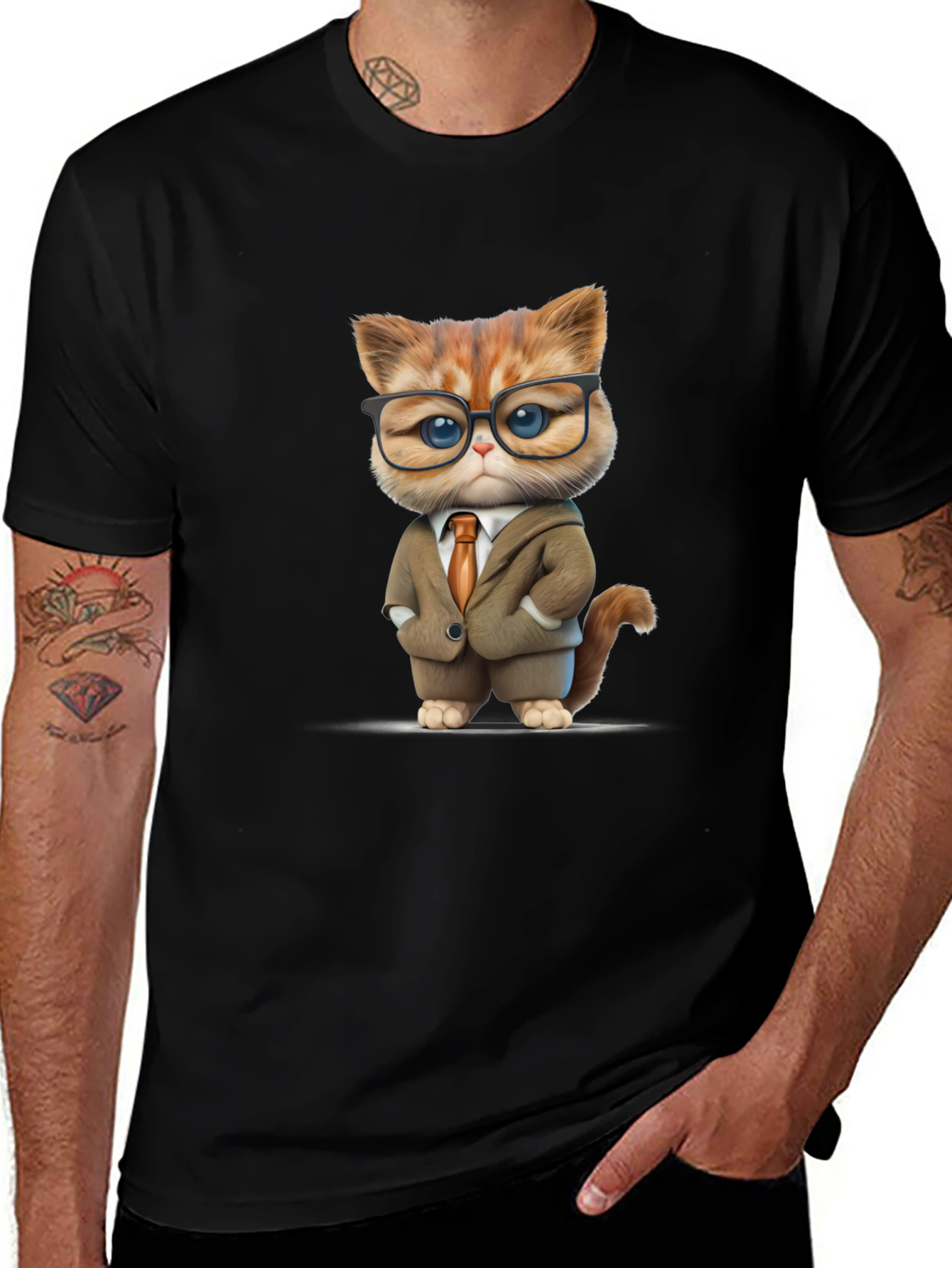 Cat Boss T-Shirt - Funny Business Cat Tee