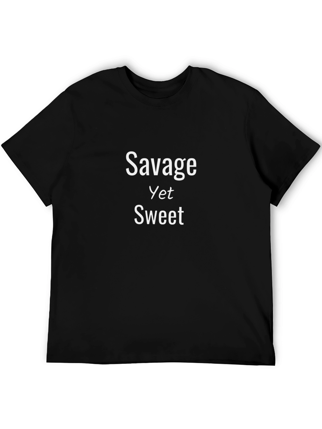 Savage Yet Sweet Black Graphic Tee