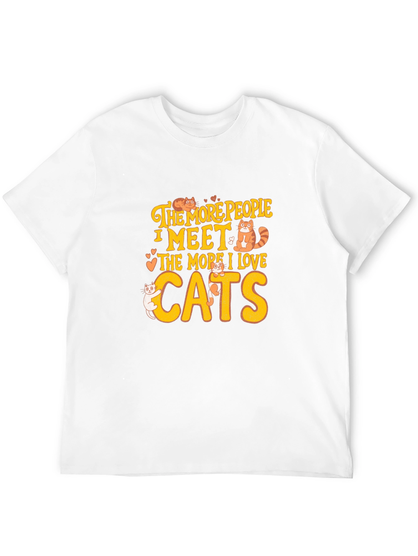Cat Lover T-Shirt: The More I Love Cats