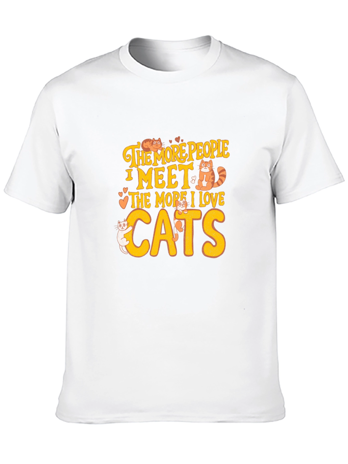 Cat Lover T-Shirt: The More I Love Cats