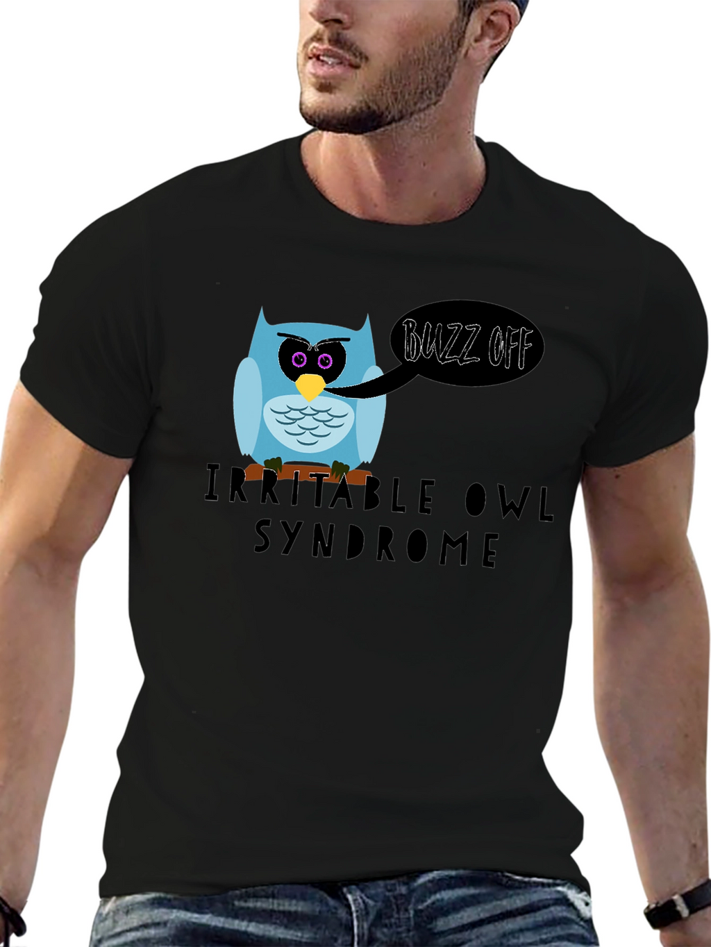 Irritable Owl Syndrome Graphic T-Shirt - Buzz Off!