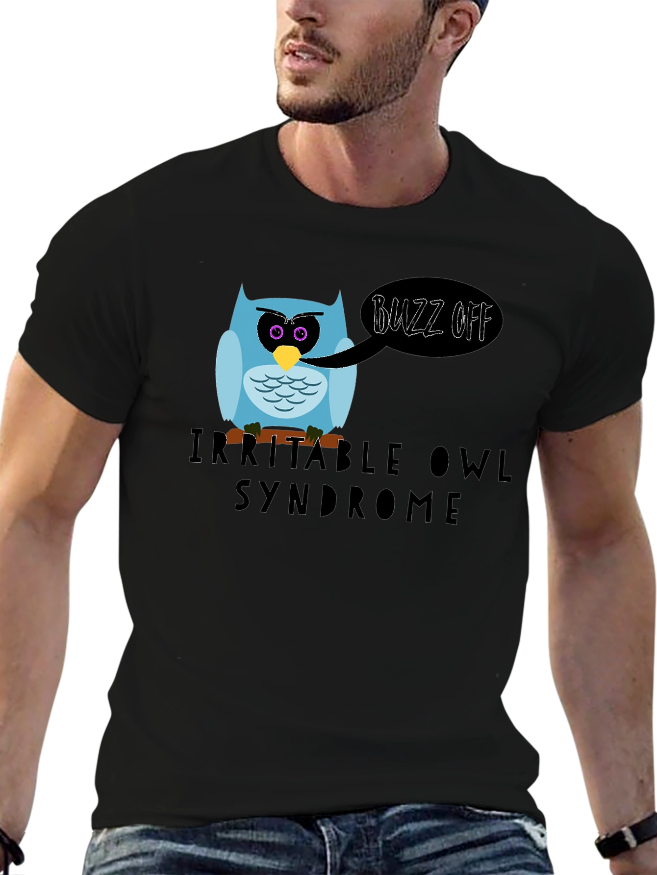 Irritable Owl Syndrome Graphic T-Shirt - Buzz Off!