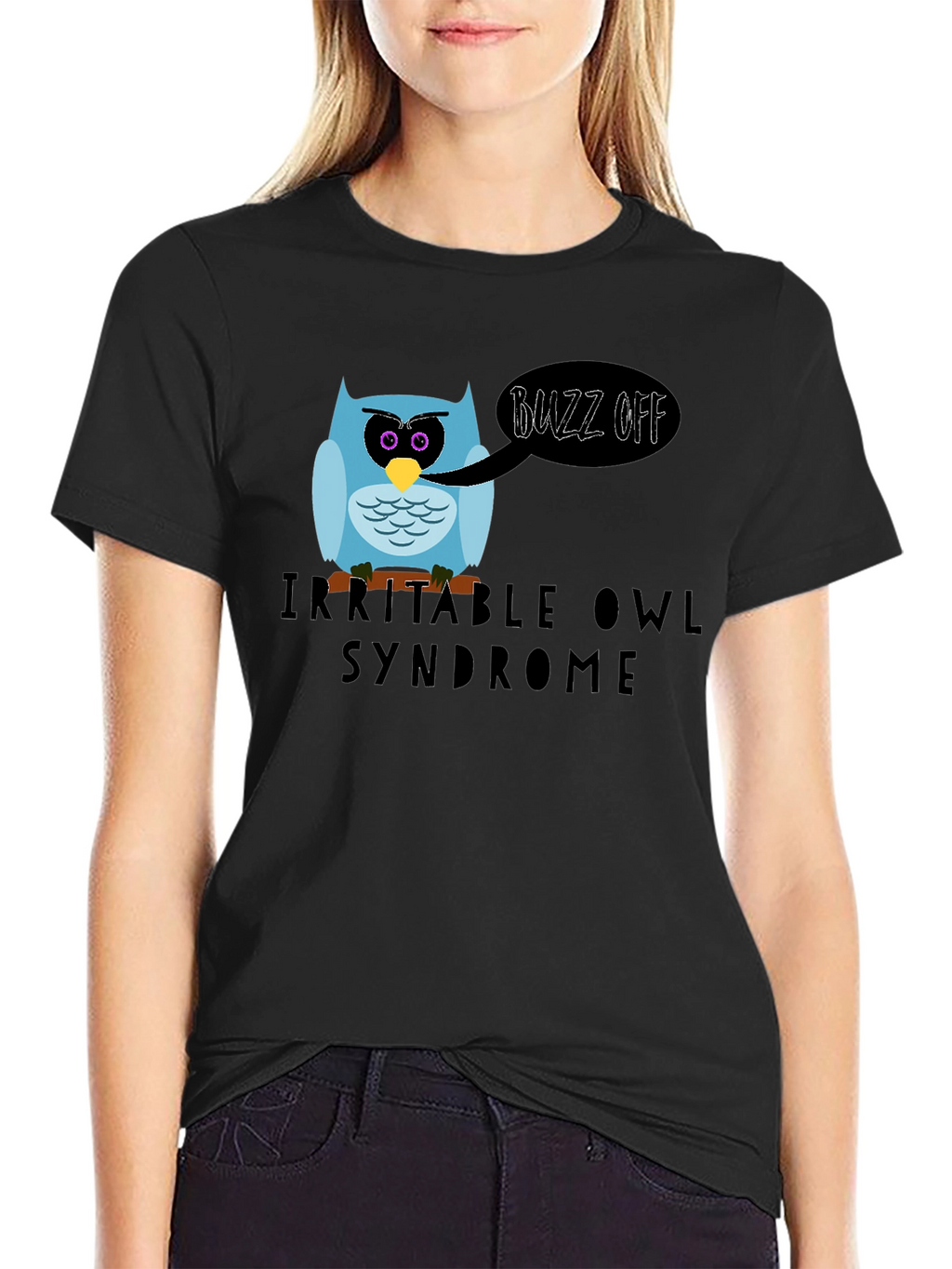 Irritable Owl Syndrome Graphic T-Shirt - Buzz Off!