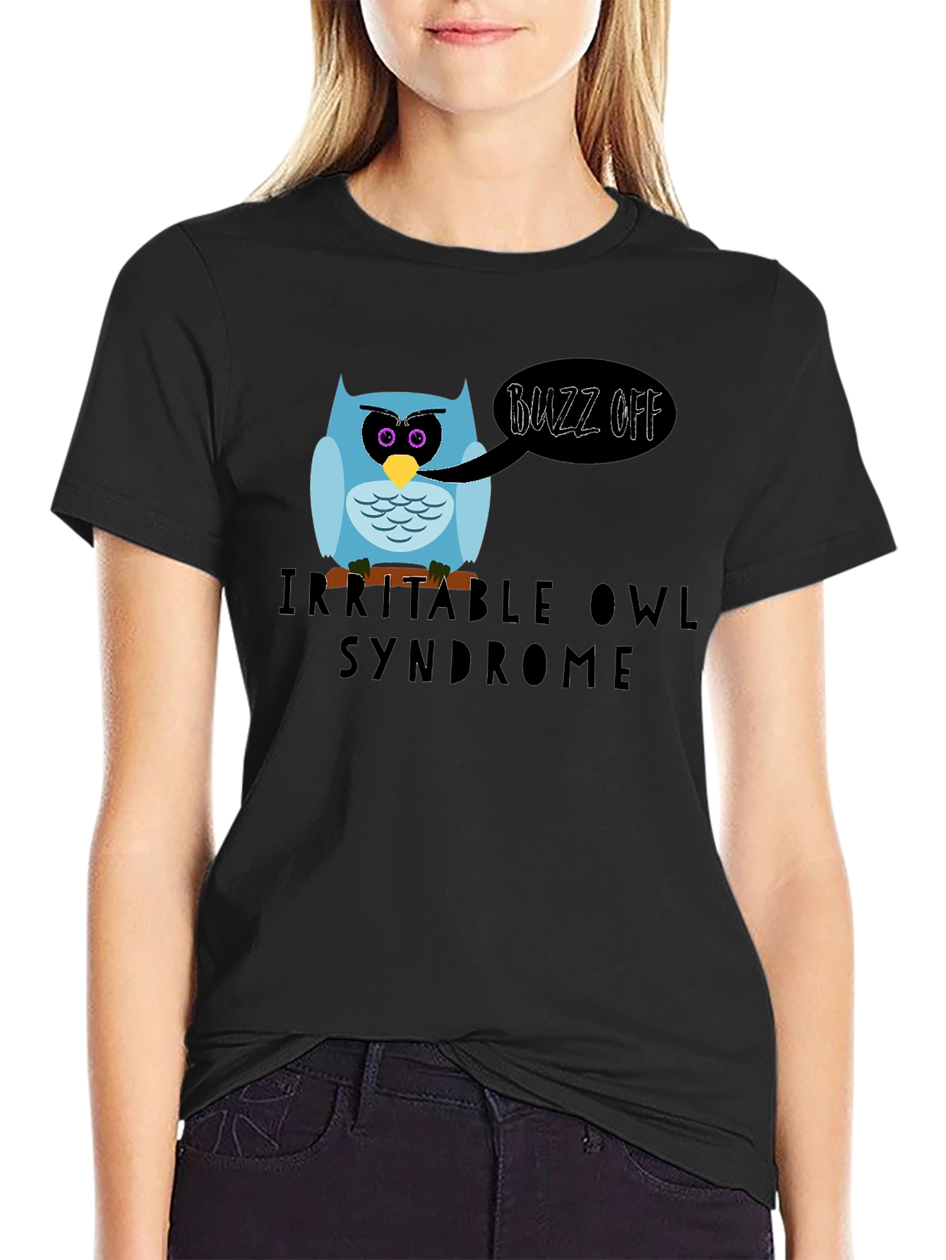 Irritable Owl Syndrome Graphic T-Shirt - Buzz Off!