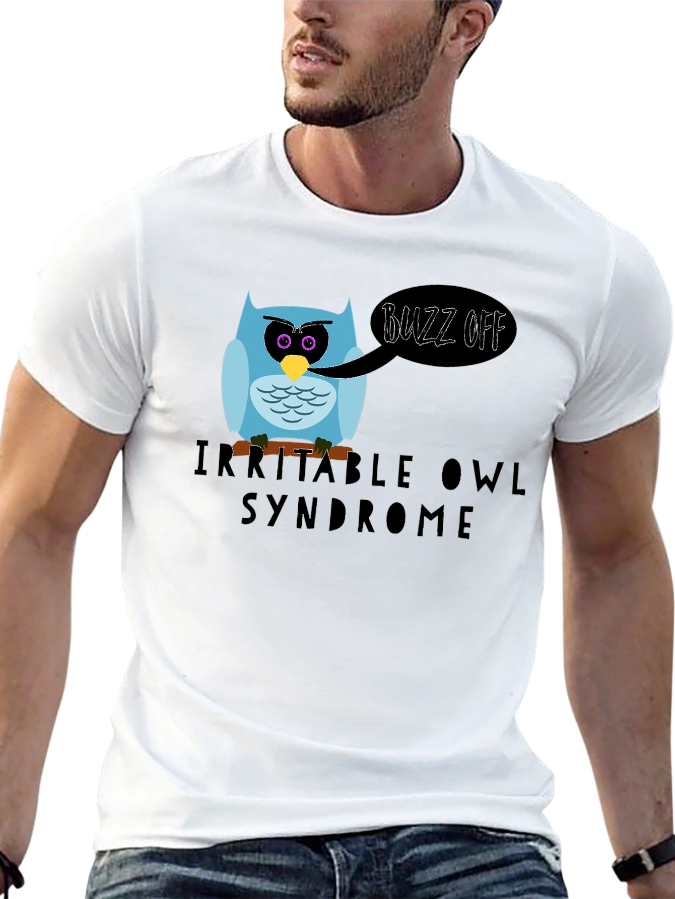 Irritable Owl Syndrome Graphic T-Shirt - Buzz Off!